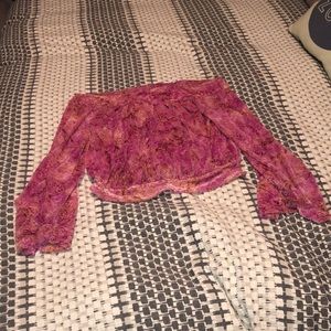 Free people hippy off the shoulder top!